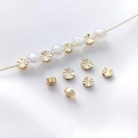 Messing spacer perler, 14K forgyldt, du kan DIY & forskellig størrelse for valg, gylden, 10pc'er/Bag, Solgt af Bag