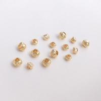 Zinc Alloy Spacer Beads 14K gold plated DIY golden Sold By Bag