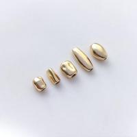 Brass távtartó gyöngyök, Sárgaréz, 14K aranyozott, DIY & különböző stílusokat a választás, aranysárga, Által értékesített PC