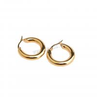 Stainless Steel Lever Terug Earring, 304 roestvrij staal, mode sieraden & verschillende grootte voor keus & voor vrouw, gouden, Verkocht door pair