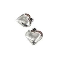Acrylic Pendants Heart silver color plated cute & DIY Sold By PC