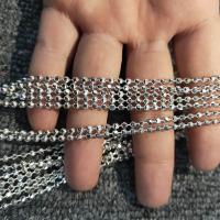 925 Sterling Silver Chains plated DIY silver color Sold By PC
