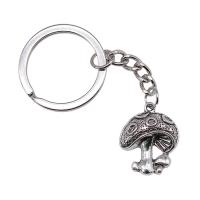 Bag Purse Charms Keyrings Keychains Zinc Alloy mushroom plated vintage & fashion jewelry 28mm Sold By PC