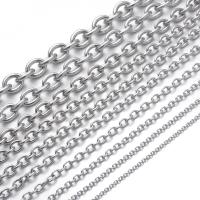 Stainless Steel Oval Chain 304 Stainless Steel DIY original color nickel lead & cadmium free Approx Sold By Bag