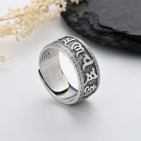 925 Sterling Silver Finger Rings Antique finish fashion jewelry & for woman nickel lead & cadmium free 9.5mm Sold By PC