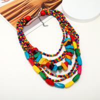 Fashion Necklace Jewelry Plastic with Resin with 7CM extender chain Bohemian style & for woman nickel lead & cadmium free Length Approx 55 cm Sold By PC