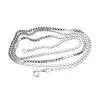 925 Sterling Silver Chains plated DIY silver color Sold By G