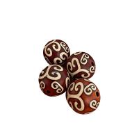 Ágata natural tibetano Dzi Beads, Ágata tibetana, joias de moda & DIY, 20mm, vendido por PC