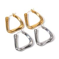 Stainless Steel Lever Terug Earring, 304 roestvrij staal, mode sieraden & voor vrouw, meer kleuren voor de keuze, 35.70x5.10mm, Verkocht door pair