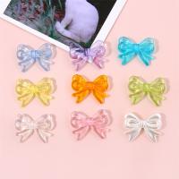 Transparent Acrylic Beads, Bowknot, DIY & different designs for choice, more colors for choice, 4PCs/Bag, Sold By Bag