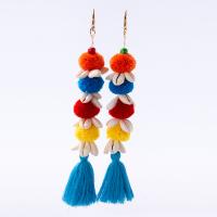 Cotton Thread Bag Pendant with Shell multifunctional multi-colored 260mm Sold By PC