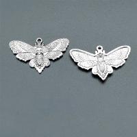 Zinc Alloy Animal Pendants Butterfly antique silver color plated vintage & DIY nickel lead & cadmium free Approx Sold By Bag