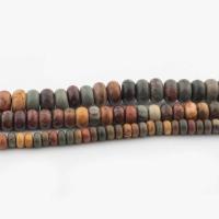 Edelsteen Sieraden Kralen, Indruk Jasper, Abacus, DIY & verschillende grootte voor keus, gemengde kleuren, Per verkocht Ca 40 cm Strand