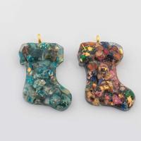 Imperial Jasper Přívěsky, Dojem Jasper, s Mosaz, Ponožky, barva pozlacený, DIY, více barev na výběr, 28x21x6mm, Prodáno By PC