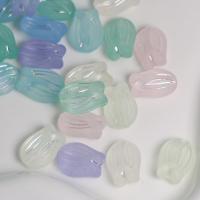 Frosted Acrylic Beads, Tulip, DIY, more colors for choice, 11.70x16x7.30mm, Approx 670PCs/Bag, Sold By Bag