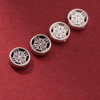925 Sterling Silver Spacer Bead Round Antique finish DIY 11mm Approx 1.6mm Sold By PC