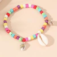 Plastic Bracelet with turquoise & Shell Unisex 5.2cm Sold By PC