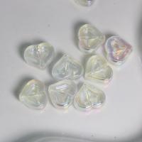 Transparent Acrylic Beads Heart DIY clear Approx Sold By Bag