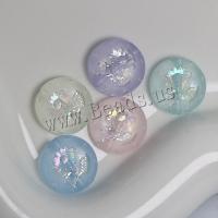 Frosted Acrylic Beads, Flat Round, DIY, more colors for choice, 18x5.40mm, Approx 390PCs/Bag, Sold By Bag