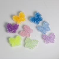 Akryl Nyckelring Resultaten, Fjäril, DIY, fler färger för val, 24x21mm, Ca 10PC/Bag, Säljs av Bag