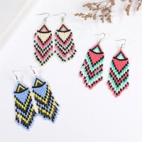 Earring Jewelry Seedbead with 304 Stainless Steel fashion jewelry & for woman Sold By Pair
