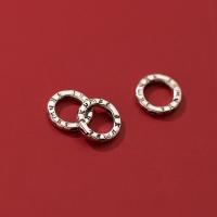 925 Sterling Silver Spacer Bead Round Antique finish DIY silver color 10mm Inner Approx 6.5mm Sold By PC