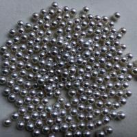 Cultured Round Freshwater Pearl Beads DIY & half-drilled white Sold By PC