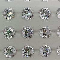 3D Nail Art Decoration Cubic Zirconia DIY white 8mm Sold By PC