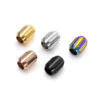 Acero inoxidable Beads gran agujero, acero inoxidable 304, Bricolaje, más colores para la opción, 13x10mm, agujero:aproximado 6mm, 10PCs/Grupo, Vendido por Grupo