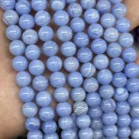 Natural Purple Agate Beads Round polished DIY hyacinthine Sold By Strand
