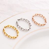 Rustfrit stål fingre Ringe, 201 rustfrit stål, forgyldt, mode smykker & Unisex & forskellig størrelse for valg, flere farver til valg, nikkel, bly & cadmium fri, 100x100x50, Solgt af PC