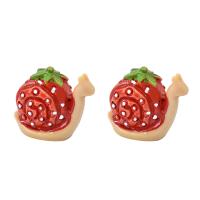Mobile Phone DIY Decoration Resin Snail epoxy gel red Approx Sold By Bag