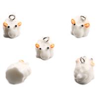 Resin Pendant Sheep DIY white Approx Sold By Bag