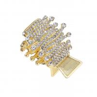 Zinc Alloy Hair Claw Clip with Plastic Pearl plated & for woman & with rhinestone 40-50mm Sold By PC