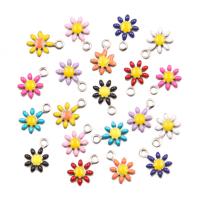 Stainless Steel Pendants 304 Stainless Steel Daisy DIY & enamel Approx Sold By Bag