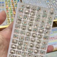 3D Nail Art Decoration, Glass, Snowflake, DIY, more colors for choice, 8mm, 10PCs/Lot, Sold By Lot