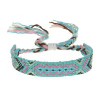 Chain Woven Bracelets Polyester and Cotton handmade fashion jewelry & Unisex 1.5CM Length Approx 16-26 cm Sold By PC