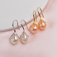 Freshwater Pearl Earrings with Brass fashion jewelry & for woman 10-11mm Sold By Pair