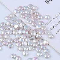 Nėra Hole Kultūringas gėlavandenių perlų karoliukai, Gėlo vandens perlų, Pasidaryk pats & ne skylė, baltas, 9-10mm, Pardavė PC