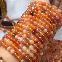 Natural Persian Gulf agate Beads Round polished DIY orange Sold Per Approx 38-40 cm Strand