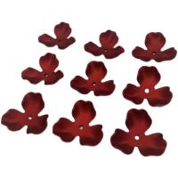 DIY Smycken Supplies, Akryl, Blomma, formsprutning, röd, 36mm, Ca 100PC/Bag, Säljs av Bag