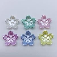 DIY Jewelry Supplies ABS Plastic Flower 12mm Sold By Bag