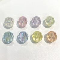 Transparent Acrylic Beads colorful plated DIY & faceted 10mm Approx Sold By Bag
