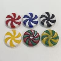 Acrylic Jewelry Beads Flat Round injection moulding DIY 24mm Approx Sold By Bag