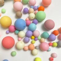 Frosted Acrylic Beads, Round, DIY & different size for choice, more colors for choice, Sold By Bag