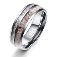 Acero de tungsteno anillo, Joyería & diverso tamaño para la opción & para hombre, color original, 8x2.30mm, Vendido por UD
