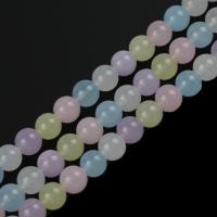 宝石ジュエリービーズ, モルガナイト, ラウンド形, DIY & 異なるサイズの選択, 無色, で販売される 約 38-39 センチ ストランド