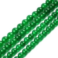 Natural Chalcedony Bead Green Calcedony Round DIY green Sold Per Approx 38-39 cm Strand