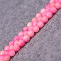 Natural Chalcedony Bead Dyed Chalcedony Round DIY pink Sold Per Approx 38-39 cm Strand