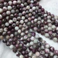Perles bijoux en pierres gemmes, tourmaline, poli, style folk & DIY, pourpe, 10mm, Vendu par Environ 38-40 cm brin